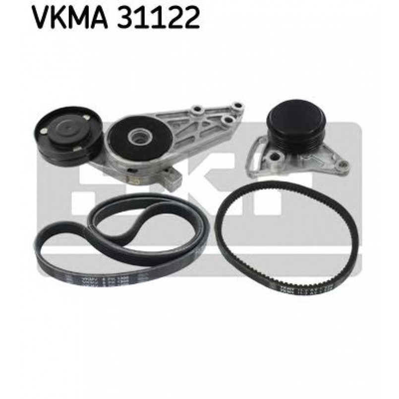 VKMA 31122 SKF Комплект доріжкового ремня (ролик, ремінь)